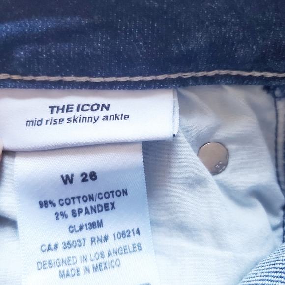 Joe's Jeans The Icon mid-rise skinny ankle Frayed Hem - Picture 7 of 8